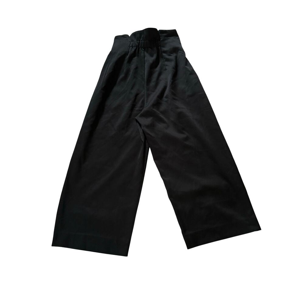 Abercrombie & Fitch Wide Leg Pants Women's Medium Tie Waist Crop - Picture 2 of 6